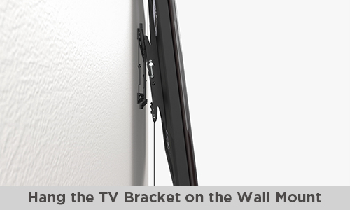 Hang the TV Bracket on the Wall Mount